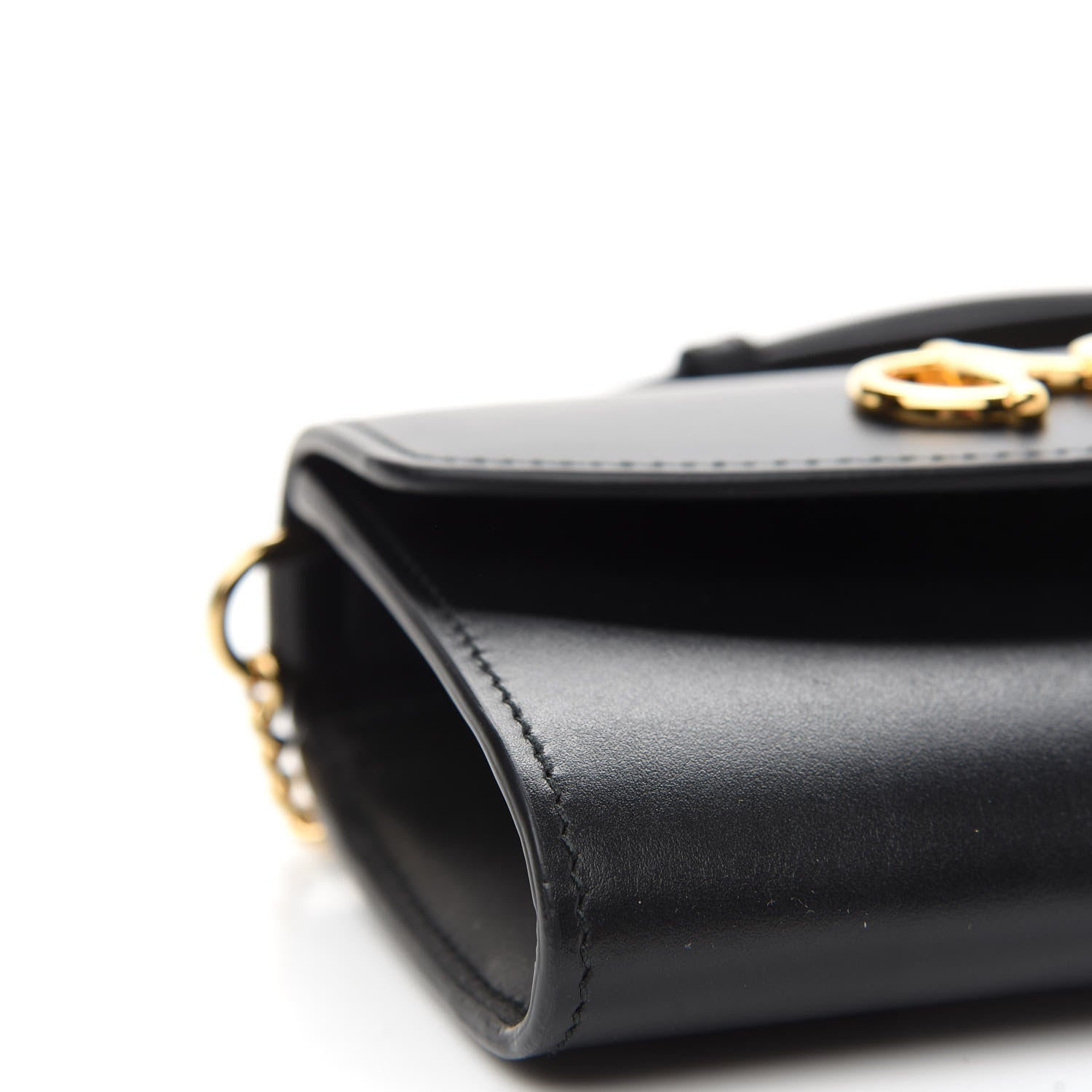 Gucci Smooth Calfskin Mini Zumi Shoulder Bag Black 8 of 9