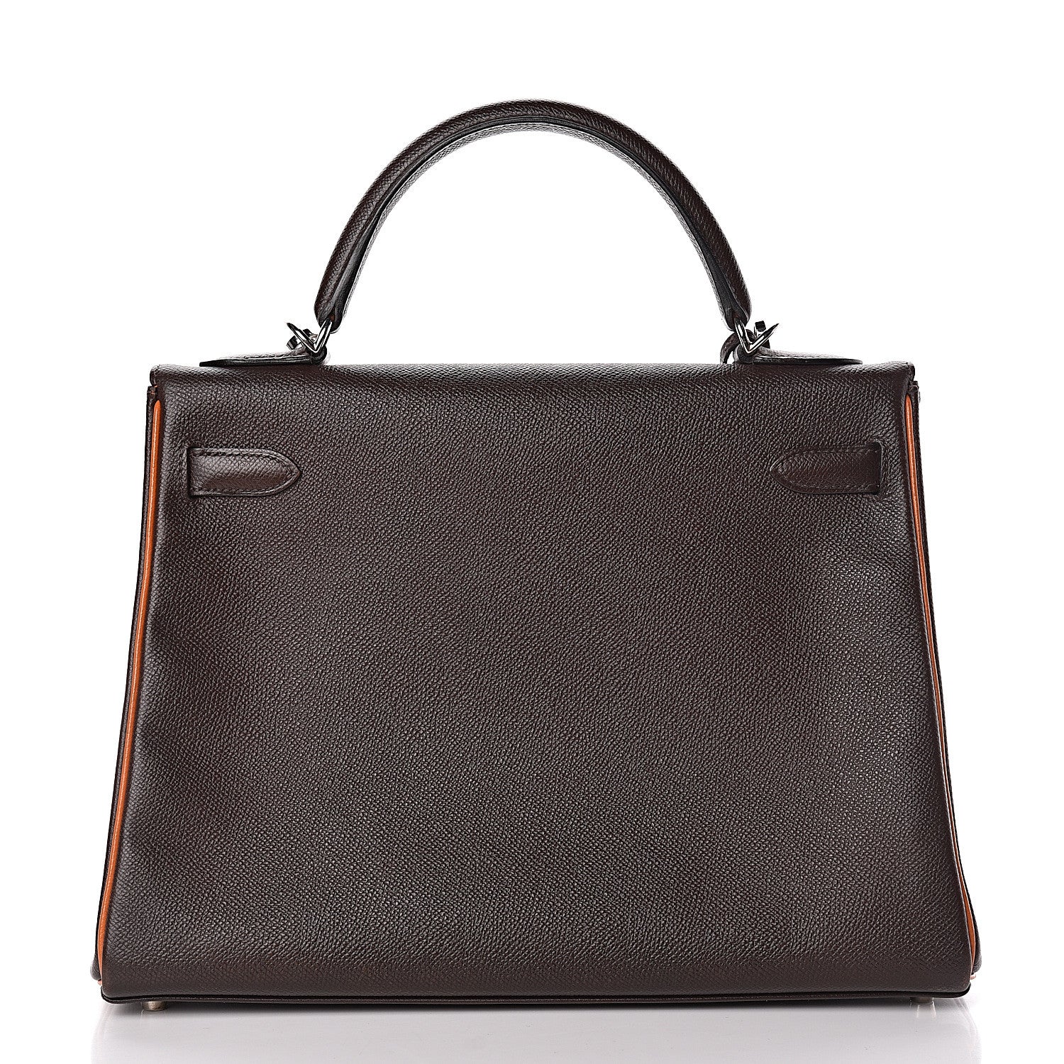 Hermes Epsom Kelly Retourne 32 Chocolate Orange 4 of 46