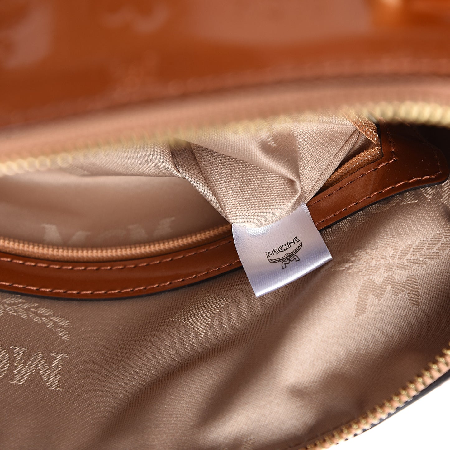 Patent Monogram Boston Bag Bronze