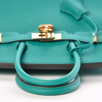 Hermes Togo Birkin 25 Vert Verone 16 of 37