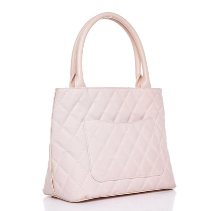 Chanel Canvas Caviar Tassel Tote Light Pink 3 of 18