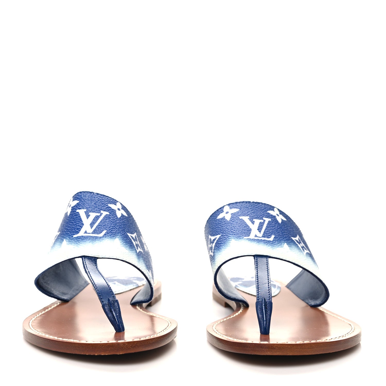 Louis Vuitton Monogram Escale Palma Sandals 39 Blue 2 of 7