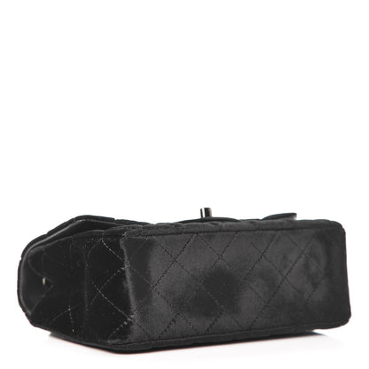Chanel Velvet Quilted Mini Rectangular Flap So Black 4 of 8