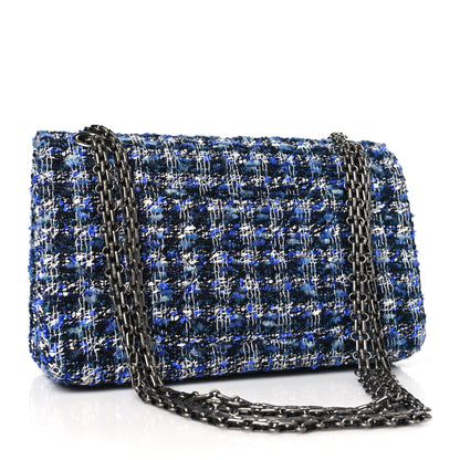 Chanel Tweed Quilted 2.55 Reissue 225 Flap Blue 3 of 10