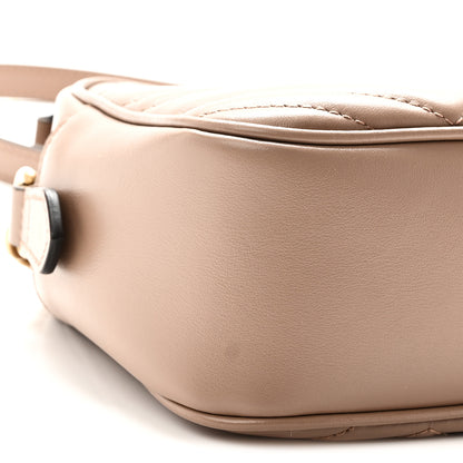 Gucci Calfskin Matelasse Small GG Marmont Chain Shoulder Bag Porcelain Rose 9 of 10