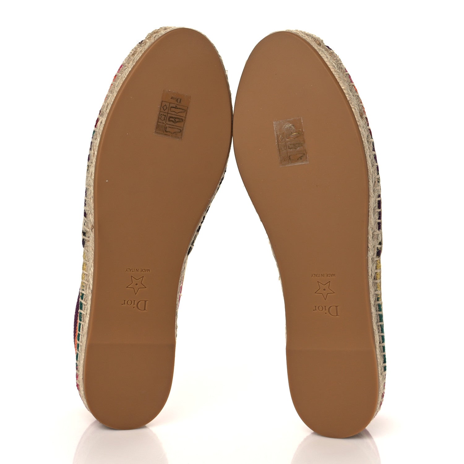 Christian Dior Cotton Embroidered Patchwork Granville Espadrille 40 Multicolor 5 of 8