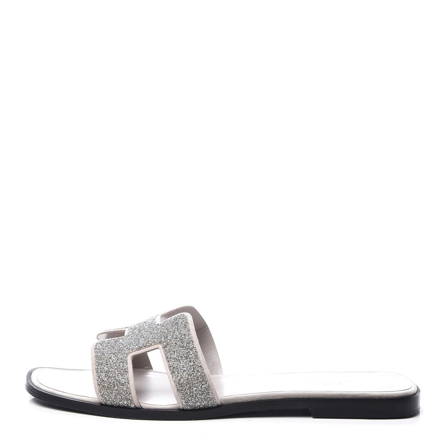 Suede Goatskin Crystal Powder Oran Sandals 40