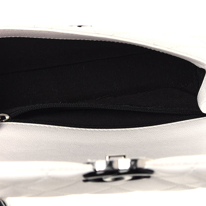 Chanel Caviar Quilted My Everything Small Flap White Black 5 of 14