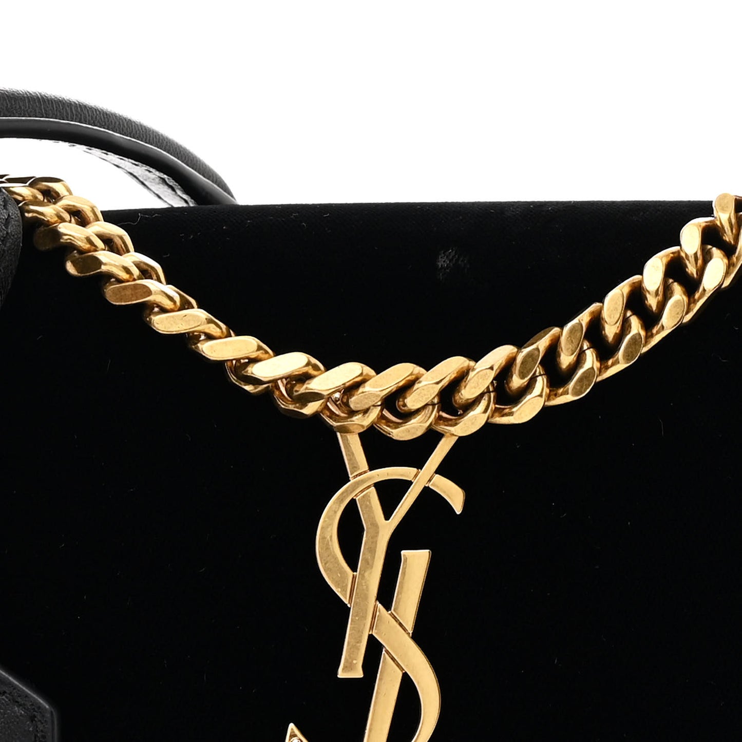 Velvet Small Monogram Sunset Black