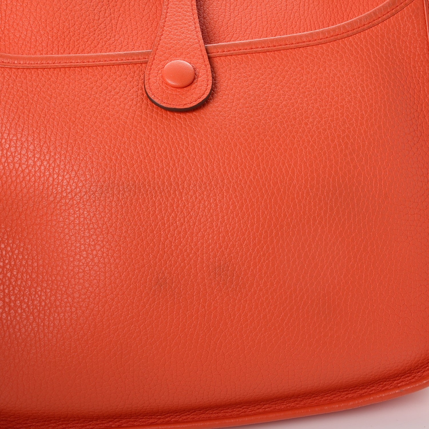Hermes Taurillon Clemence Evelyne III PM Orange Poppy 11 of 12