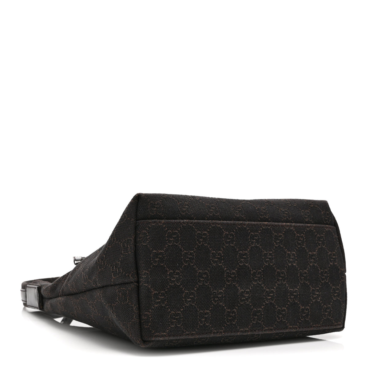 Gucci Denim Monogram Small Hobo Dark Brown 4 of 11