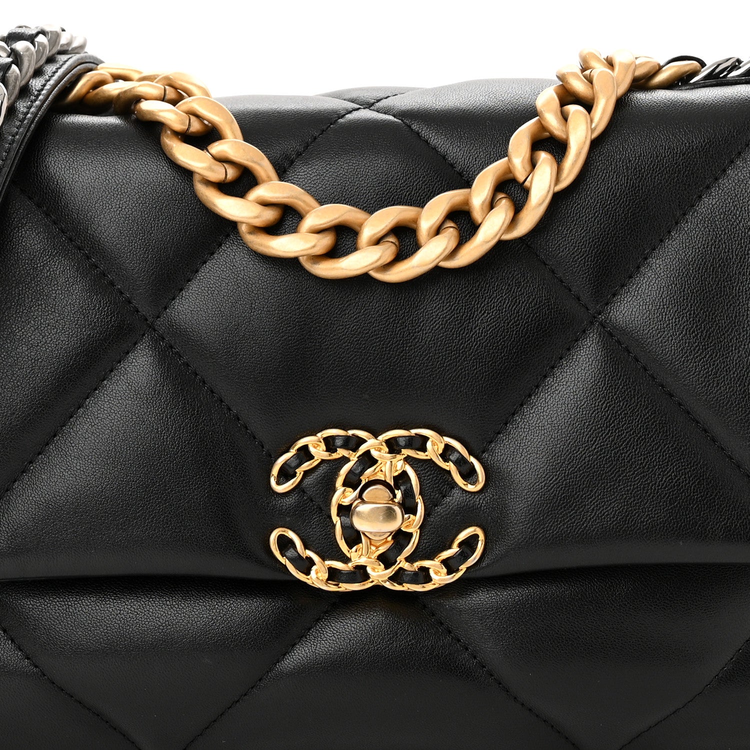 Chanel Lambskin Quilted Medium Chanel 19 Flap Black 8 of 11