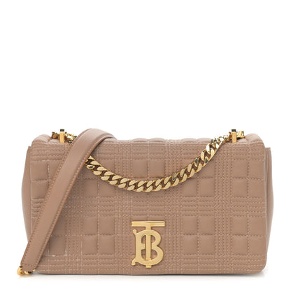 Burberry Lambskin Quilted Small Lola Bag Camel 1 of 12