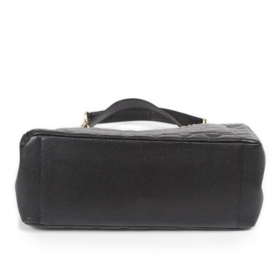 Caviar Quilted Grand Shopping Tote GST Black