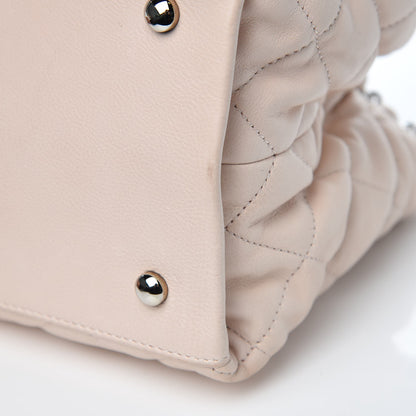 Chanel Lambskin Quilted Mini Chain Me Tote Light Beige 9 of 12