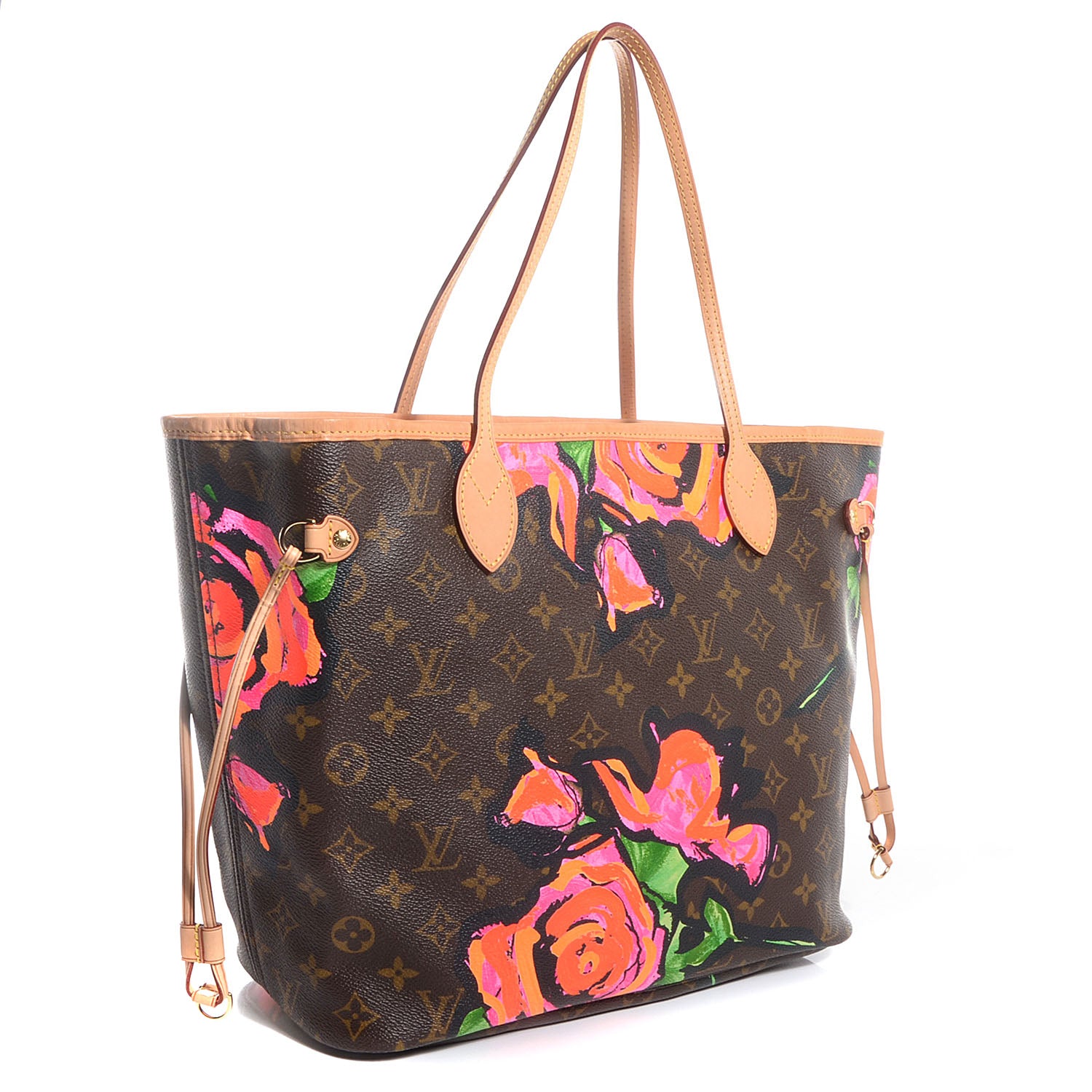 Louis Vuitton Monogram Roses Neverfull MM 3 of 7