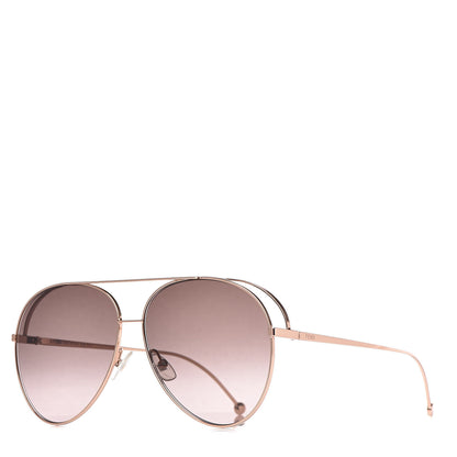 Fendi Metal Aviator Sunglasses FF0286/S Rose Gold 1 of 7