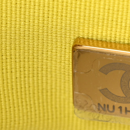 Chanel Tweed Quilted Medium Chanel 19 Flap Yellow 7 of 9