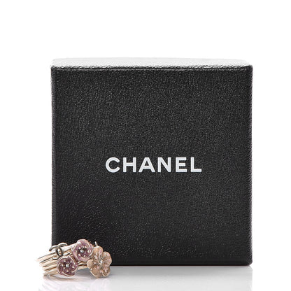 Chanel Enamel Camellia CC Stackable Ring Set 5 6 6 of 6