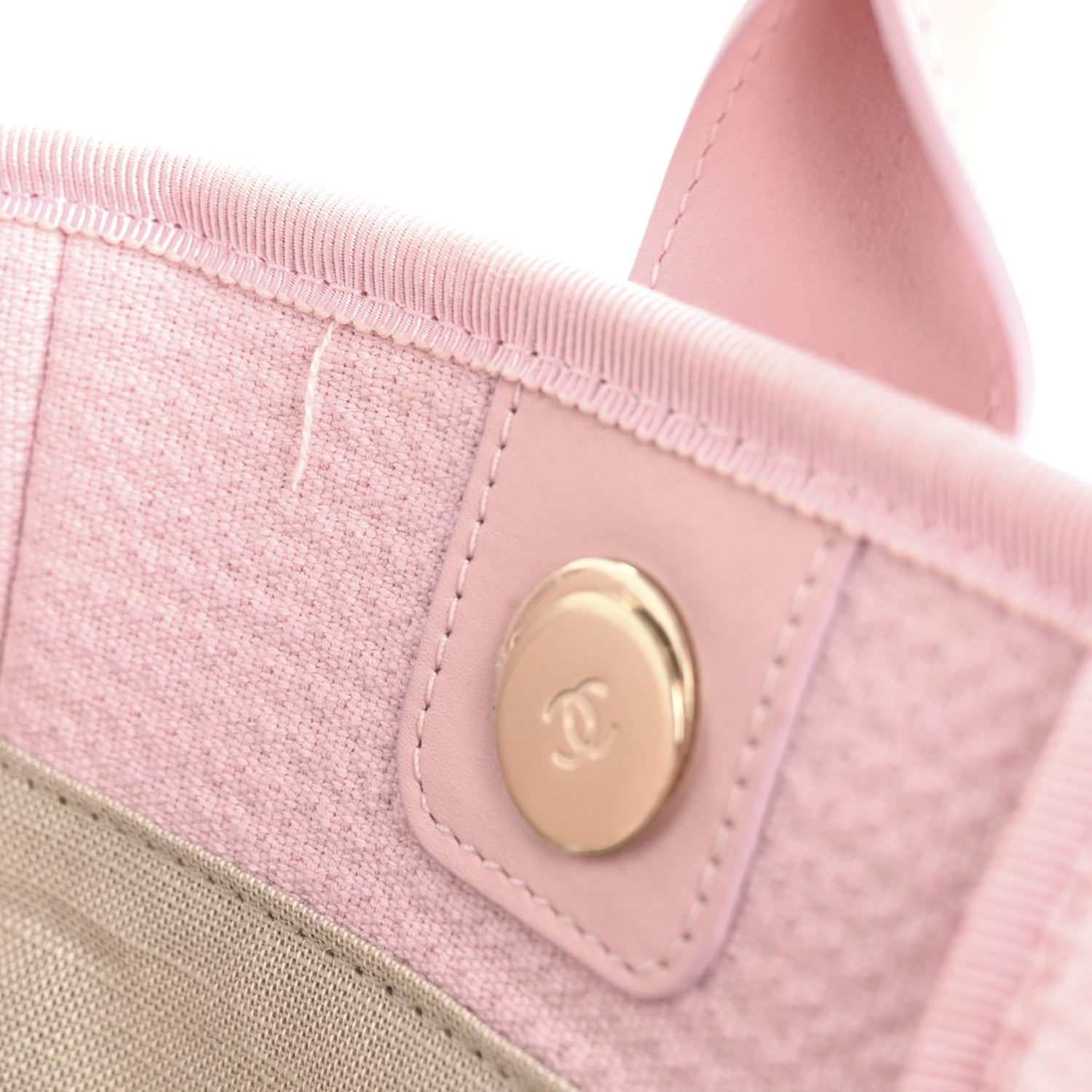 Chanel Mixed Fibers Small Deauville Tote Pink 12 of 13
