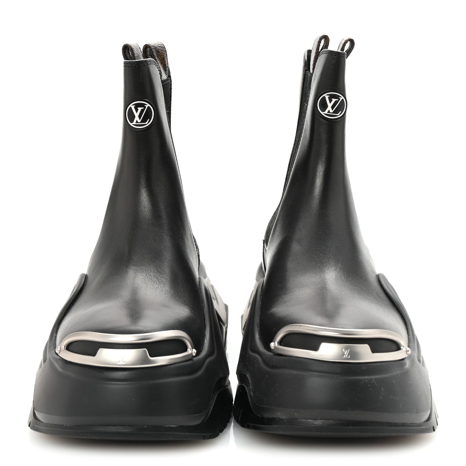 Louis Vuitton Calfskin Archlight 2.0 Block Heel Ankle Boots 38.5 Black 3 of 9