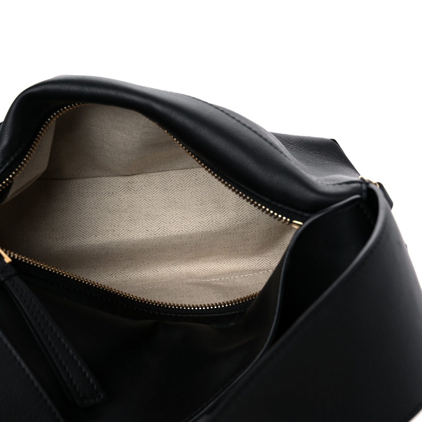 Calfskin Puzzle Hobo Black