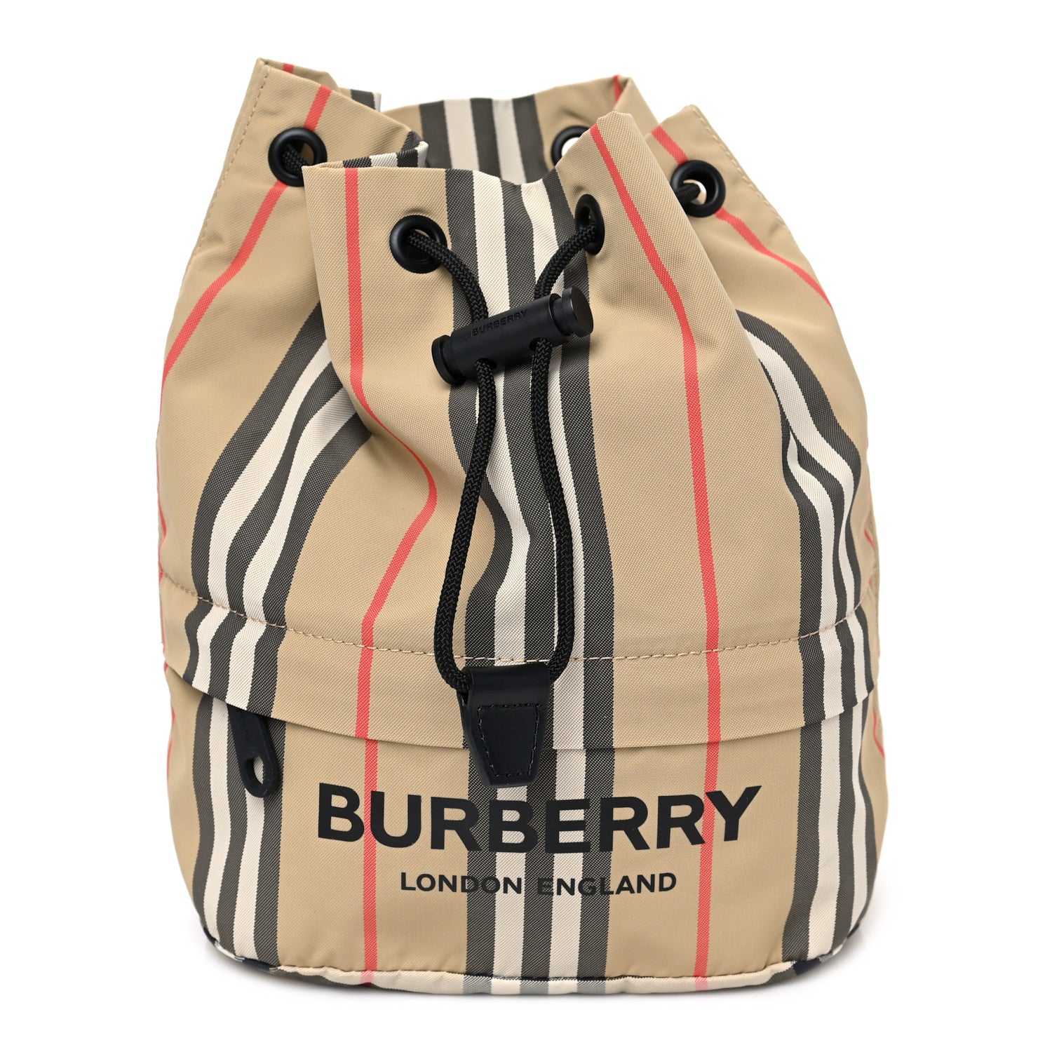 Burberry Econyl Icon Stripe Phoebe Drawcord Pouch Archive Beige 1 of 10