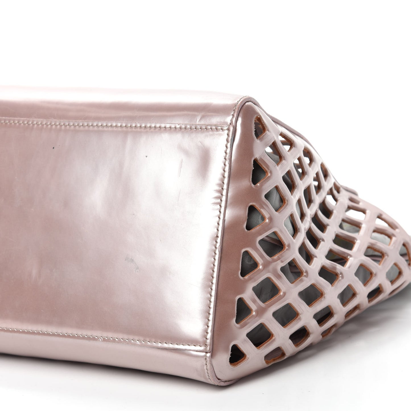 Metallic Patent Reef Jelly Basket MM Pink