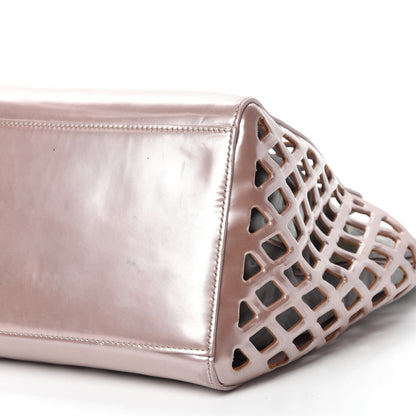 Louis Vuitton Metallic Patent Reef Jelly Basket MM Pink 8 of 16