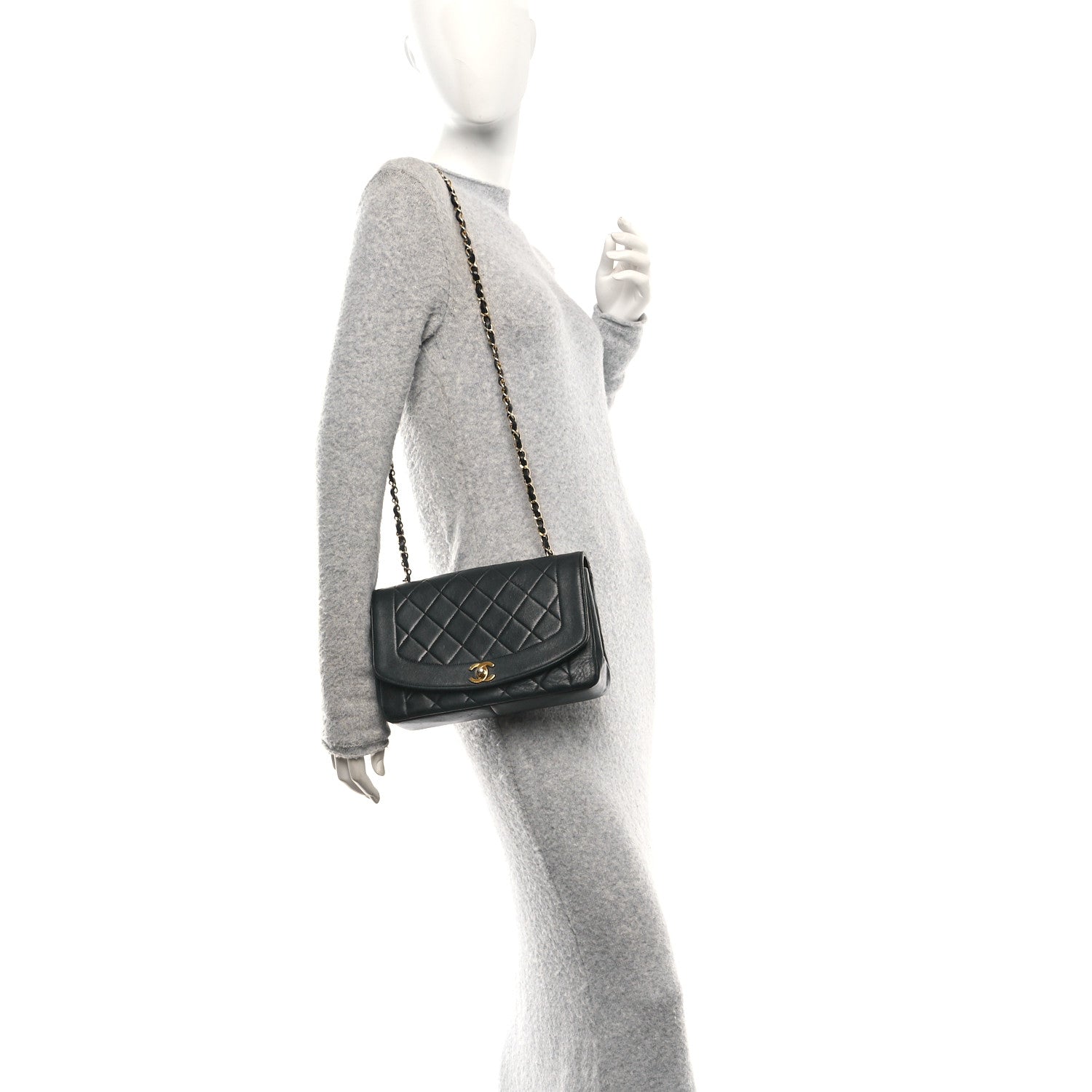 Chanel Lambskin Quilted Small Single Flap Black 2 of 16