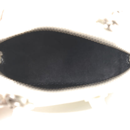 Balenciaga Grained Calfskin Logo Mini Ville Top Handle Bag White Black 4 of 8