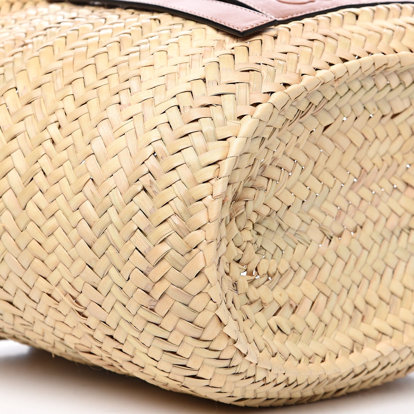 Raffia Basket Tote Bag Natural Tan