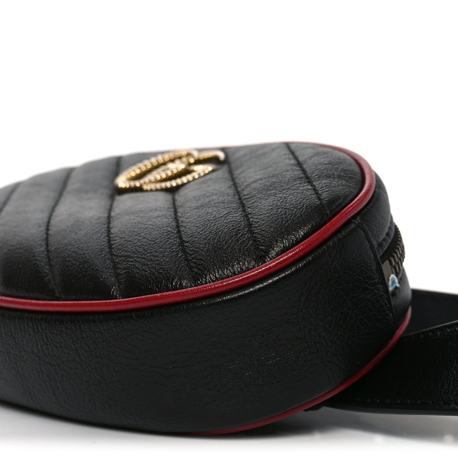 Gucci Azalea Calfskin Matelasse Diagonal Torchon GG Marmont Belt