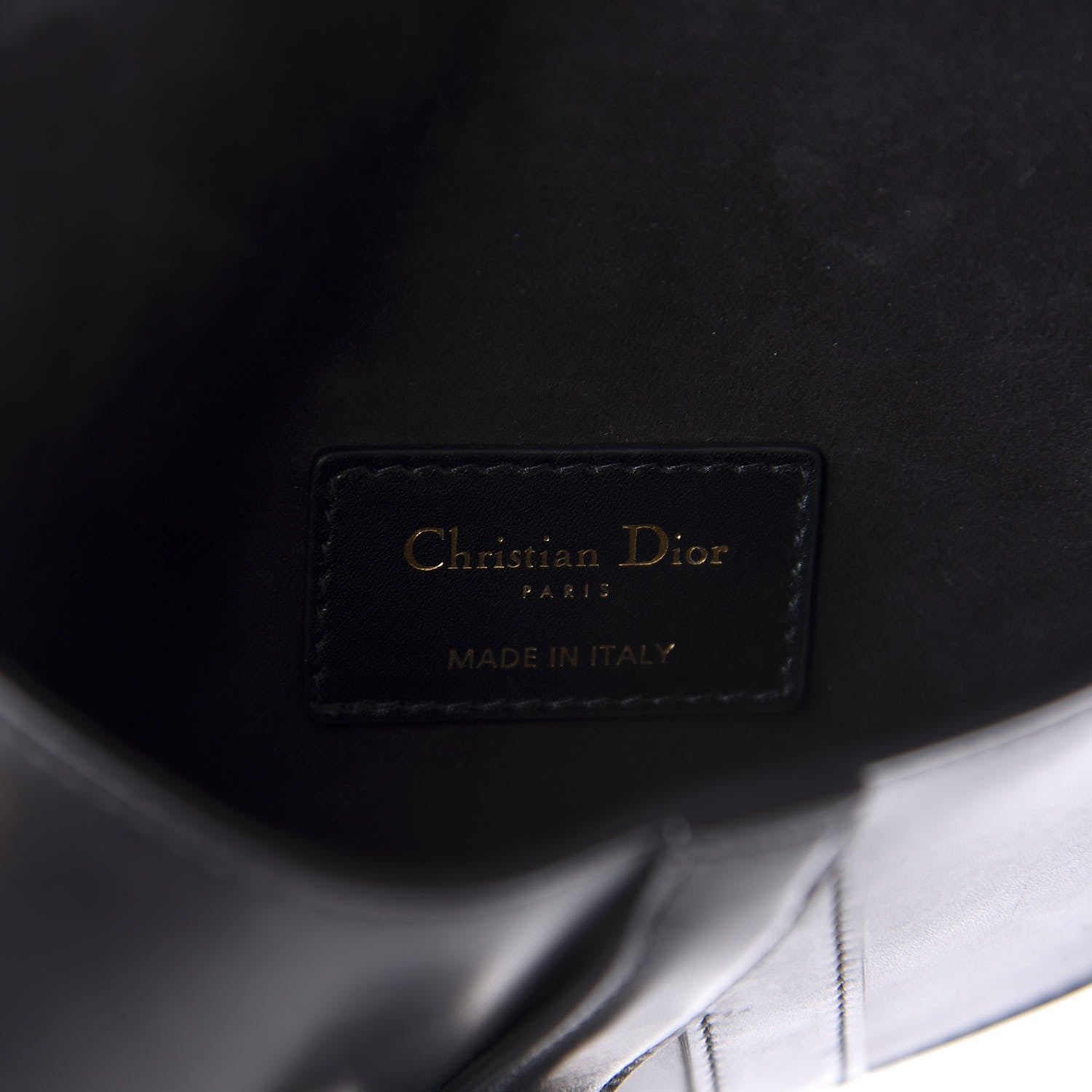 Christian Dior Calfskin Saddle Belt Bag Black 8 of 11