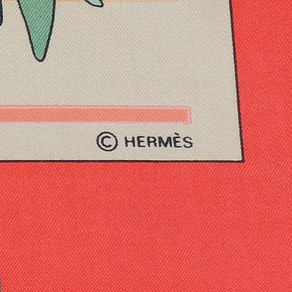 Hermes Cotton Tigres Dans les Herbes Scarf 70 4 of 7
