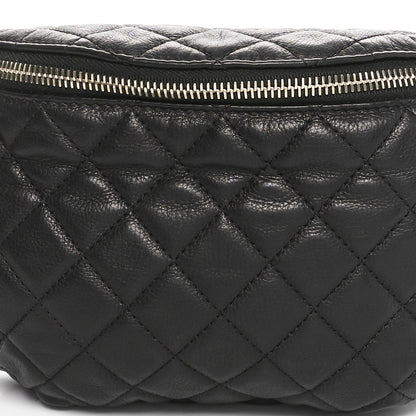 Chanel Calfskin Quilted Banane Waist Bag Fanny Pack Black 8 of 10