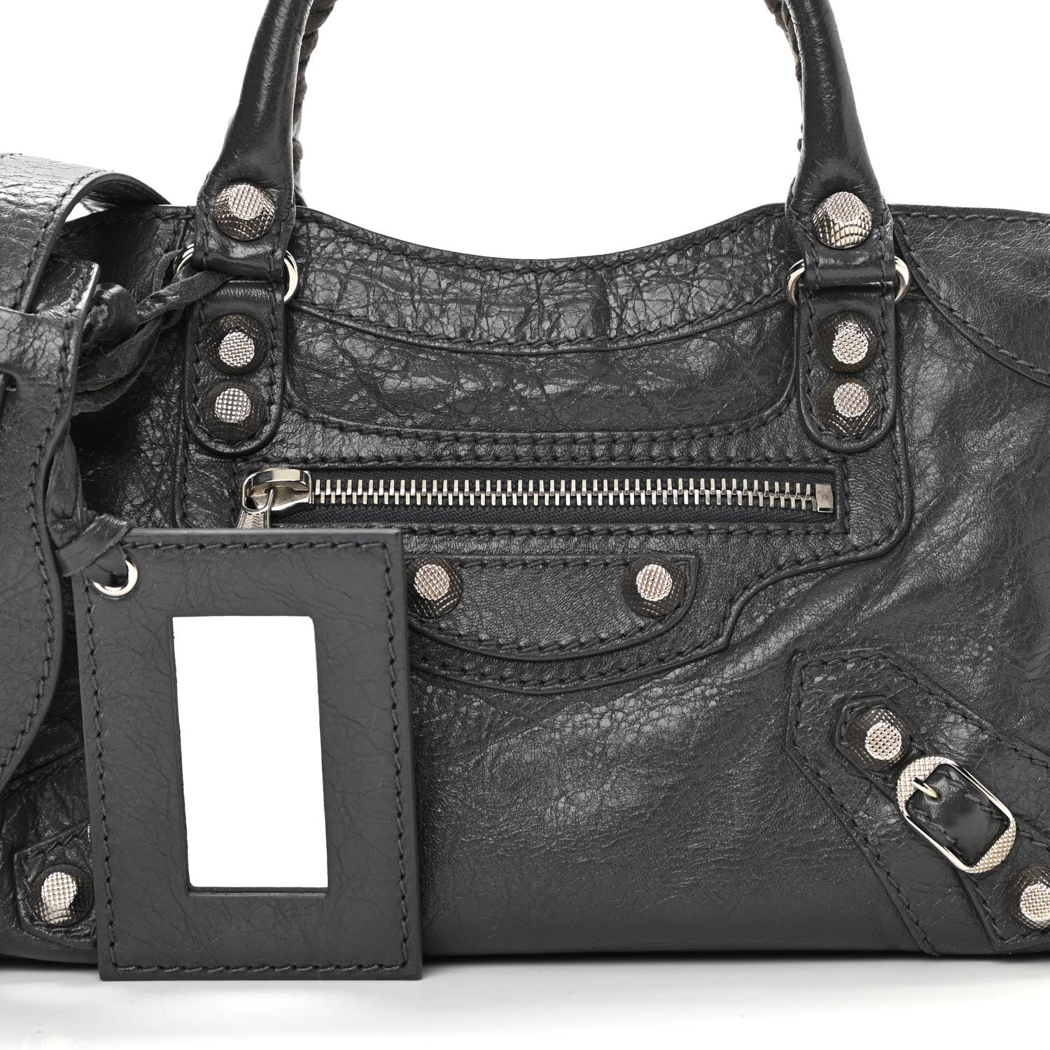 Balenciaga Agneau Giant 12 Silver Hardware Mini City Gris Fossile 8 of 13