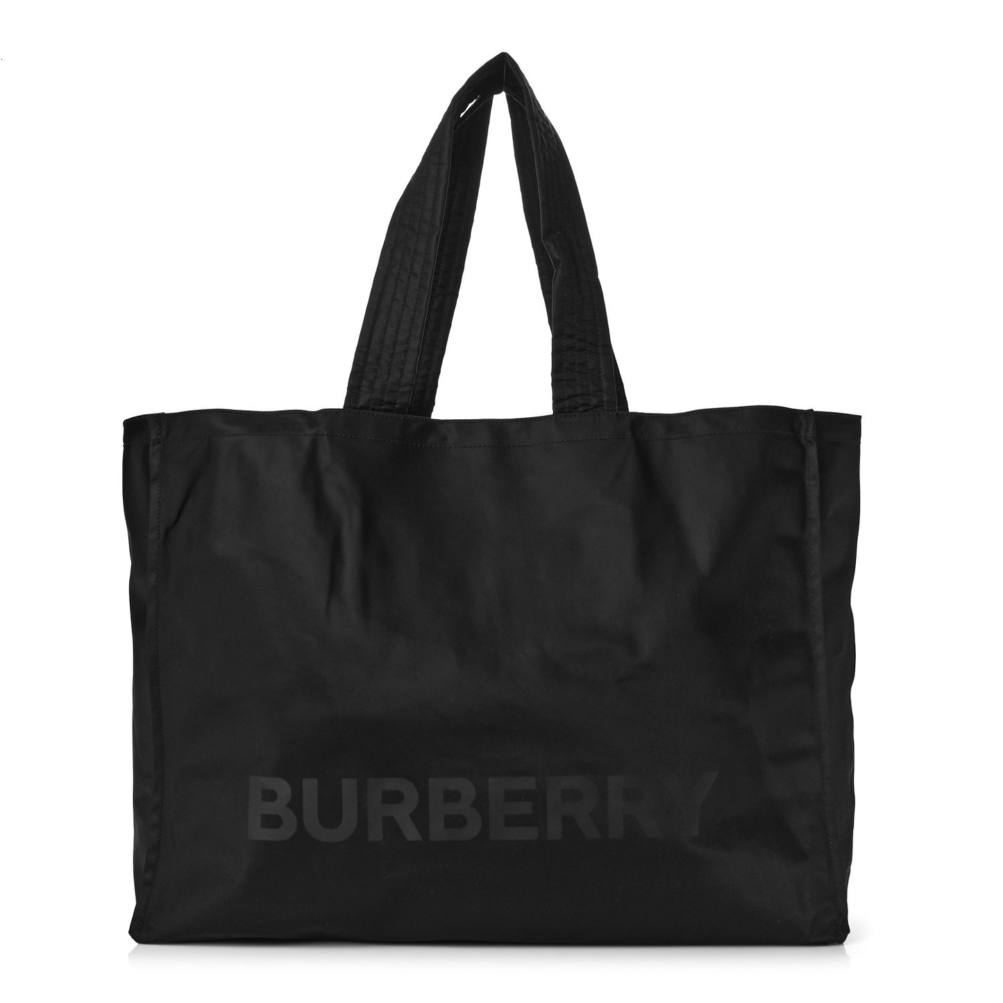Nylon Logo Tote Bag Black