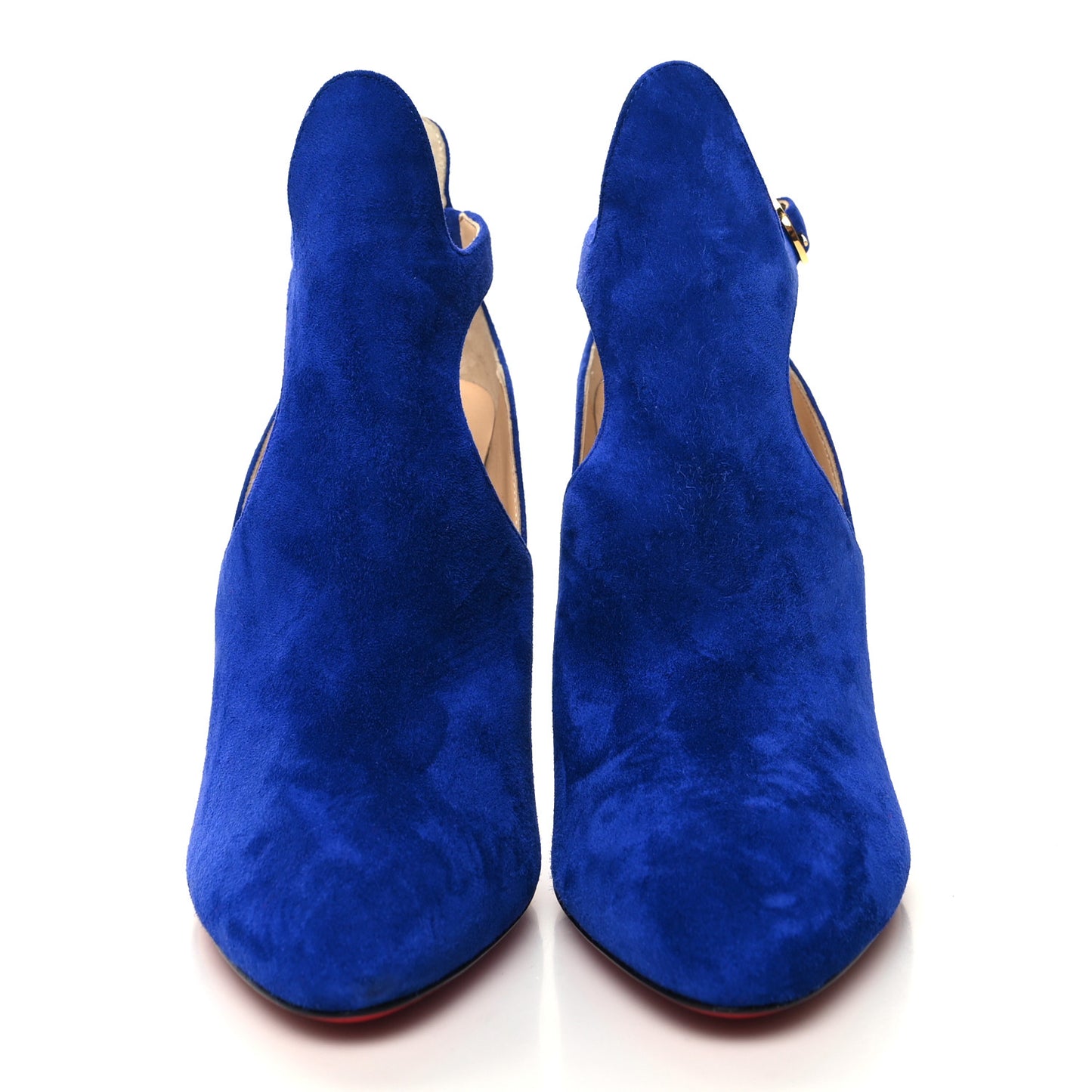 Veau Velours Canadada 100 Booties 37.5 Metal Blue