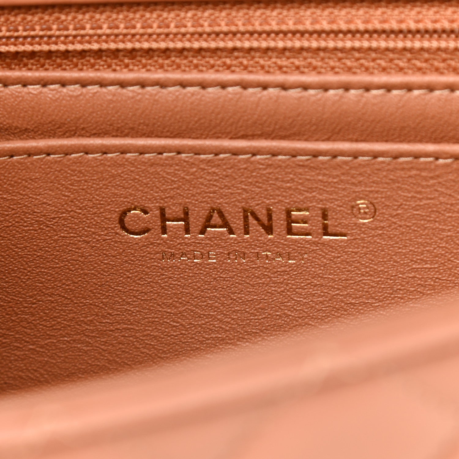 Chanel Lambskin Quilted Mini Rectangular Flap Brown 5 of 8