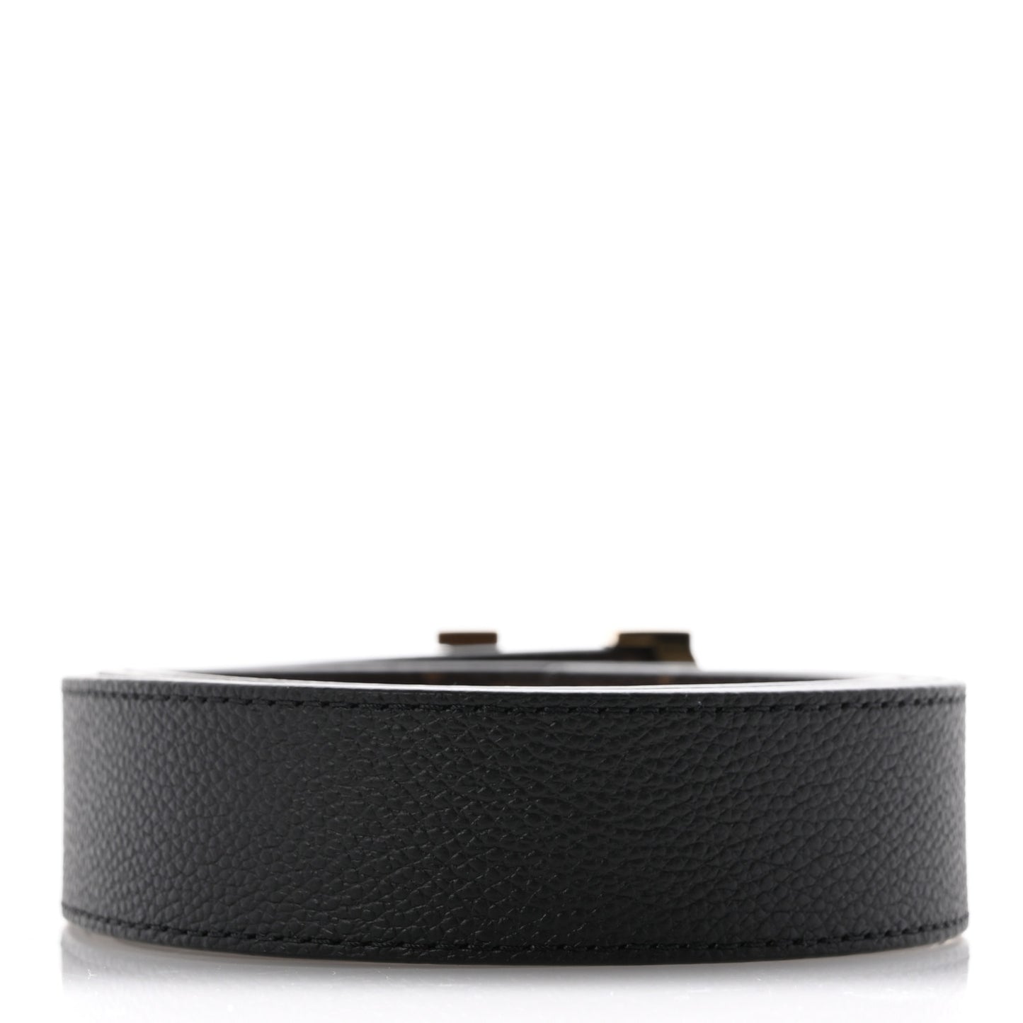 Calfskin Monogram 30mm LV Initiales Reversible Belt 90 36 Black