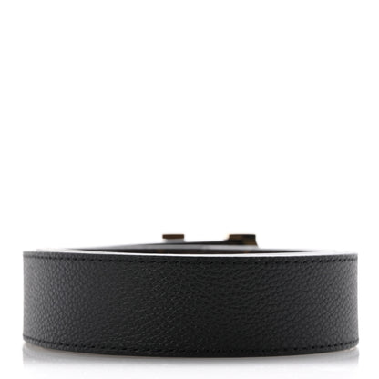 Louis Vuitton Calfskin Monogram 30mm LV Initiales Reversible Belt 90 36 Black 2 of 7