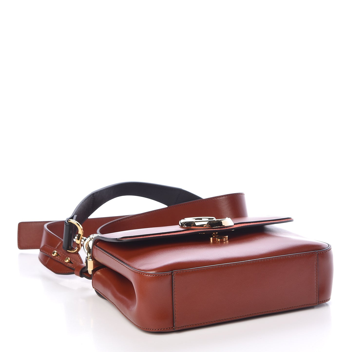 Calfskin Small C Double Carry Sepia Brown