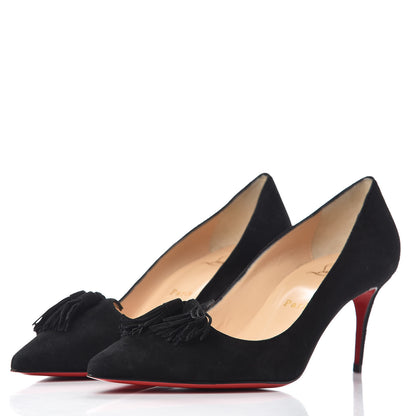 Christian Louboutin Suede Gwalior 70 Pumps 38 Black 3 of 8