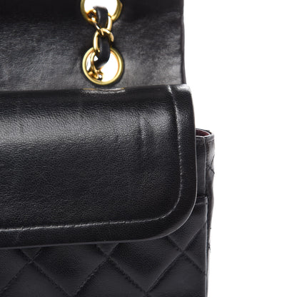 Chanel Lambskin Quilted Medium Double Flap Bag Black 13 of 20