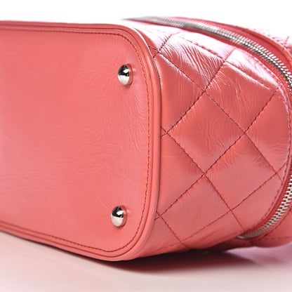 Chanel Crumpled Calfskin PVC Quilted Backpack Pink 11 of 12