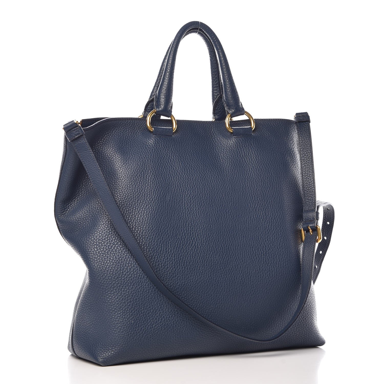 Prada Vitello Daino Tote Bluette 3 of 13