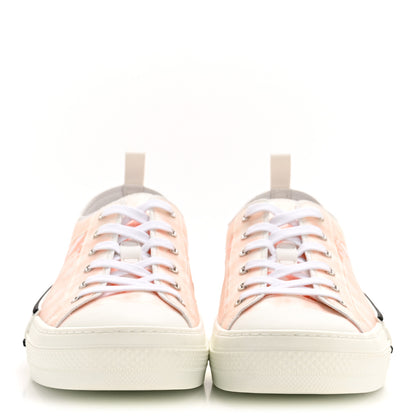 Christian Dior Technical Canvas Oblique Mens B23 Low Top Sneakers 46 White Orange 3 of 8