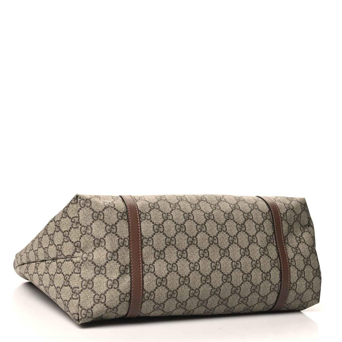 GG Supreme Monogram Medium Nice Tote Brown