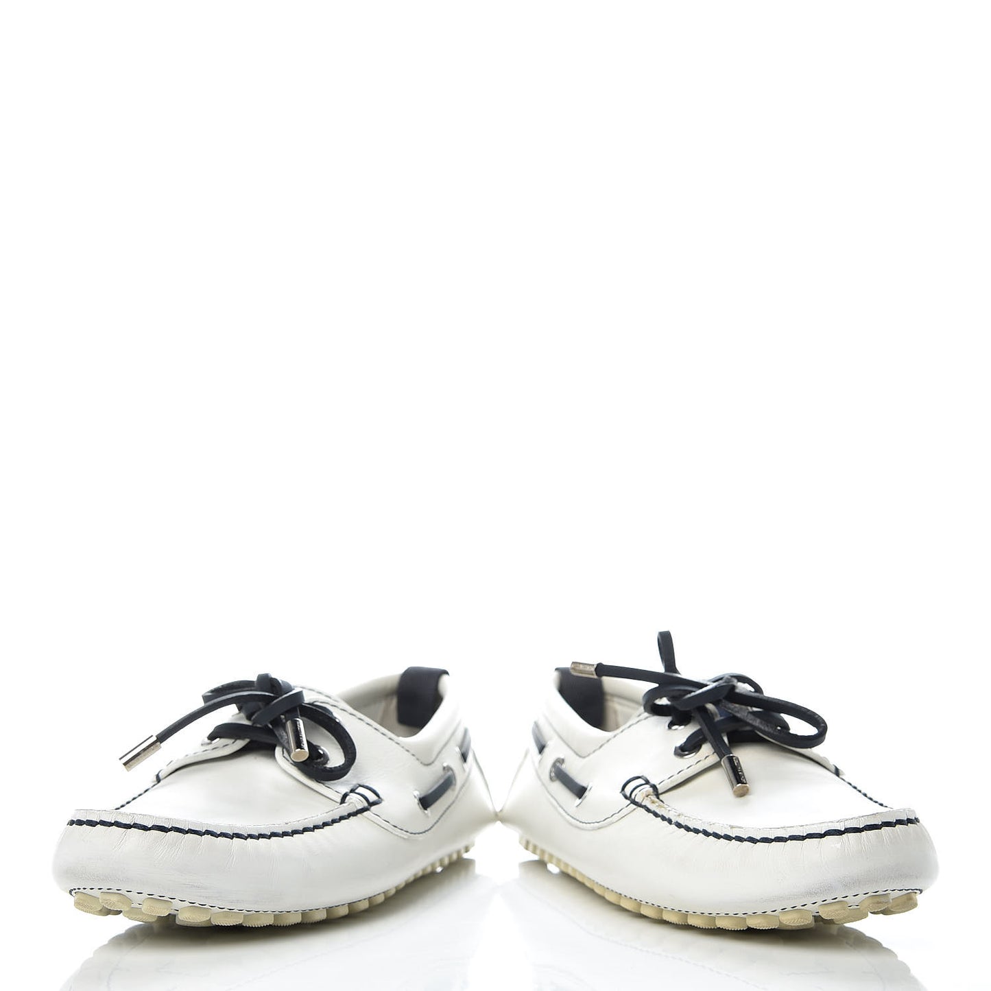 Calfskin Rubber Mens Americas Cup Marine Boat Shoe 7 White